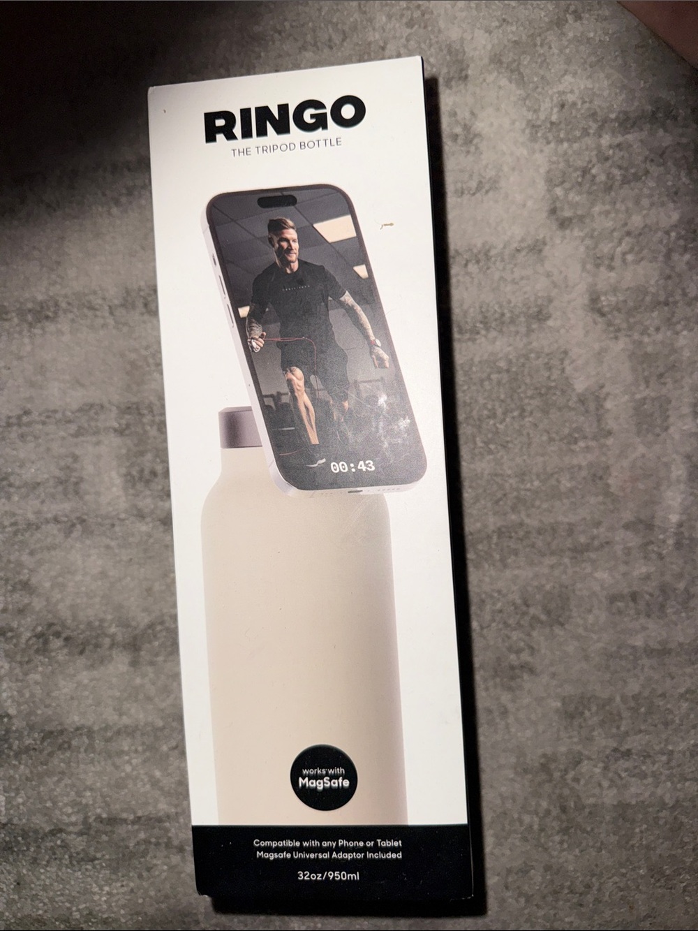 Ringo Pro MagSafe Water Bottle ✨ Phone Holder + Tripod Feature | New
